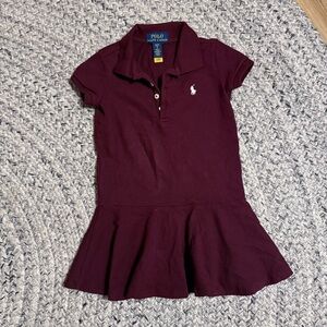Polo by Ralph Lauren Kids Maroon Polo Dress